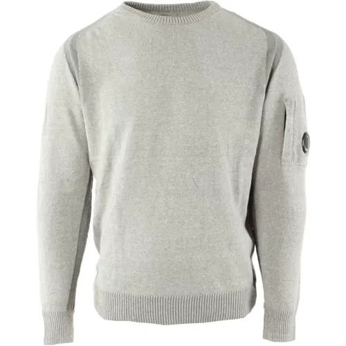 Mens Grey Sweater, Size 46 , male, Sizes: S, XL, M - C.P. Company - Modalova