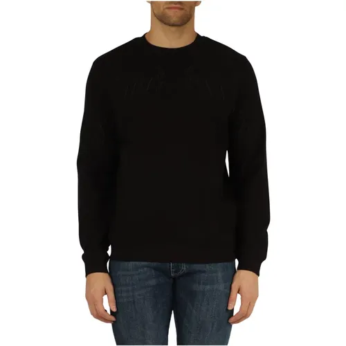 Cotton Blend Crewneck Sweatshirt , male, Sizes: XL, S, L, M - Richmond - Modalova