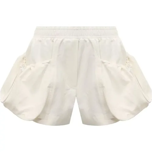 Cotton Linen Shorts , female, Sizes: S, XS - Stella Mccartney - Modalova