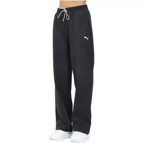 Klassische schwarze Sportliche Hose , Damen, Größe: XS - Puma - Modalova