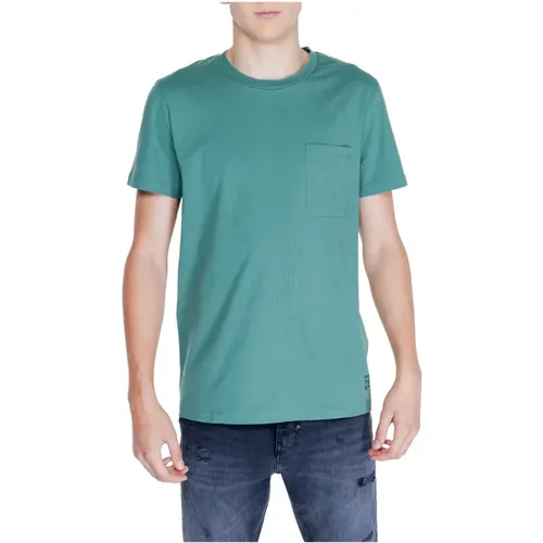 Herren T-Shirt Frühling/Sommer Kollektion , Herren, Größe: M - Peuterey - Modalova