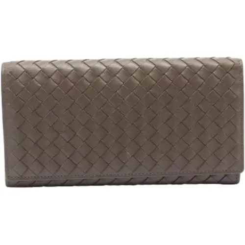 Pre-owned Leather wallets , female, Sizes: ONE SIZE - Bottega Veneta Vintage - Modalova