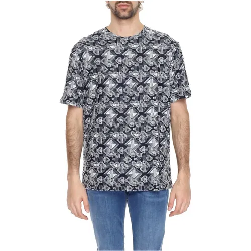 Geometric Slip-On T-Shirt with Short Sleeves , male, Sizes: 2XL, L, XL, M - Antony Morato - Modalova