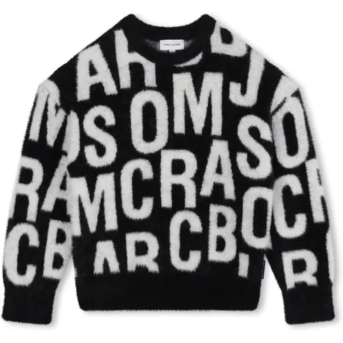 Schwarzer Crewneck Pullover Gerippter Saum - Marc Jacobs - Modalova