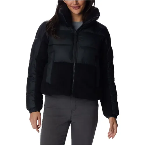 Schwarze wasserdichte Pufferjacke , Damen, Größe: S - Columbia - Modalova