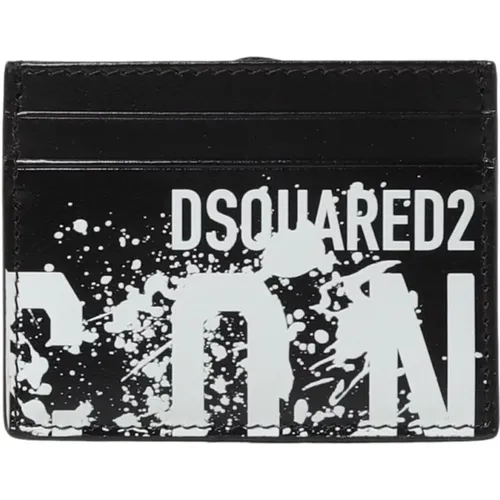 Credit Card Wallet , male, Sizes: ONE SIZE - Dsquared2 - Modalova