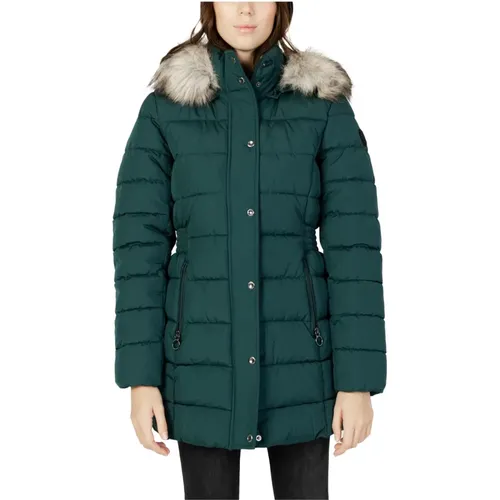 Turtleneck Hooded Jacket , female, Sizes: S - Only - Modalova