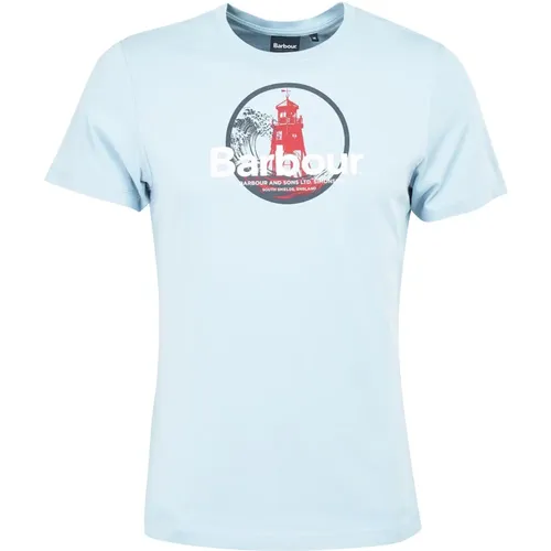 Graphic-Print T-Shirt for Men , male, Sizes: L, XL - Barbour - Modalova