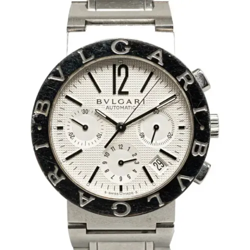 Pre-owned Stainless Steel watches , male, Sizes: ONE SIZE - Bvlgari Vintage - Modalova