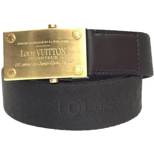 Pre-owned Canvas belts , female, Sizes: ONE SIZE - Louis Vuitton Vintage - Modalova