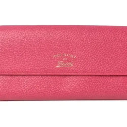 Pre-owned Leather Wallet , female, Sizes: ONE SIZE - Gucci Vintage - Modalova