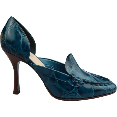 Leather Decollete Shoes - , female, Sizes: 7 UK - TOD'S - Modalova