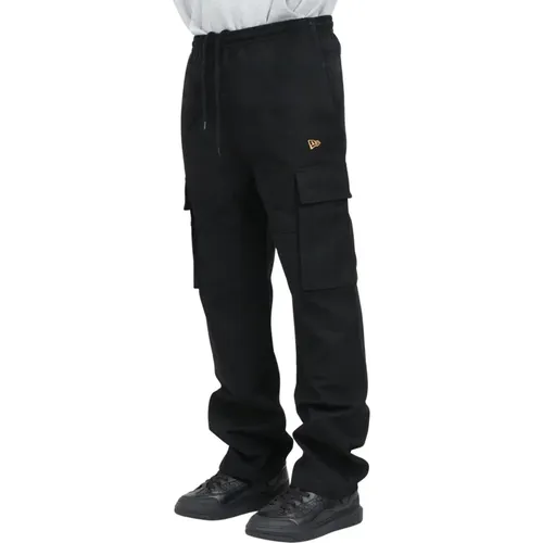 Cargo Casual Schwarze Hose , Herren, Größe: L - new era - Modalova