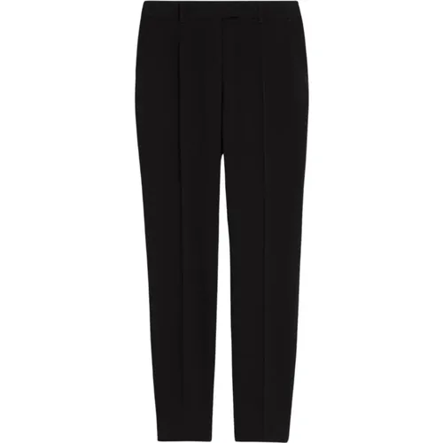 Schwarze Hose mit geradem Bein - Max Mara - Modalova