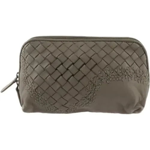 Pre-owned Leather clutches , female, Sizes: ONE SIZE - Bottega Veneta Vintage - Modalova