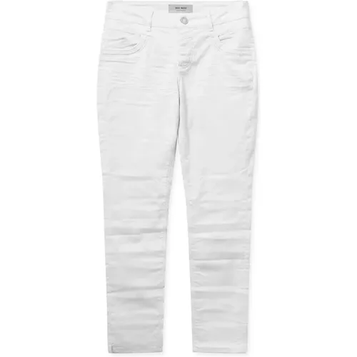 Bestickte High-Rise Jeans , Damen, Größe: W32 - MOS MOSH - Modalova