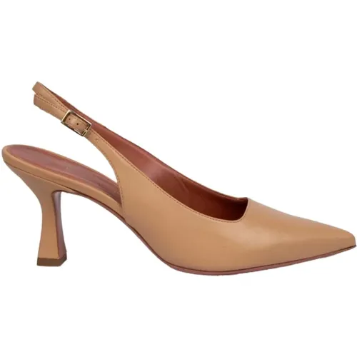 Chanel Maria Nude Leather Heels , female, Sizes: 8 UK, 5 UK, 5 1/2 UK, 4 1/2 UK, 4 UK, 3 UK, 6 UK, 7 UK - Aldo Castagna - Modalova