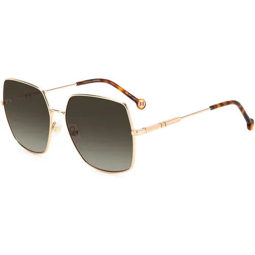 Gold Copper Sunglasses , female, Sizes: 60 MM - Carolina Herrera - Modalova