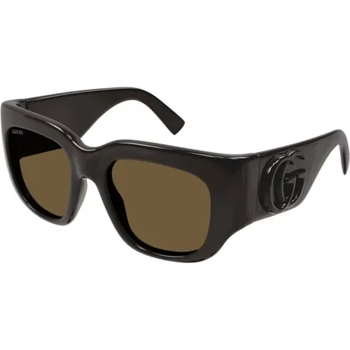 Braun Braun Sonnenbrille Gg1545S 002 - Gucci - Modalova