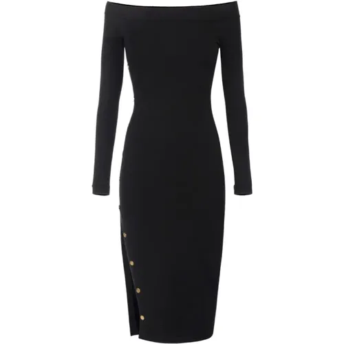 Midi Kleid , Damen, Größe: 2XL - Elisabetta Franchi - Modalova