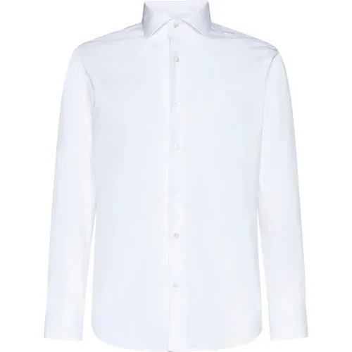 Cotton Shirt with Cutaway Collar , male, Sizes: M, L, 3XL - D4.0 - Modalova