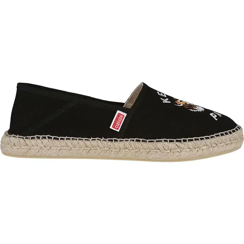 Schwarze Slip-On Espadrilles , Herren, Größe: 43 EU - Kenzo - Modalova