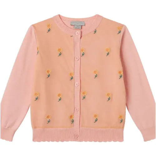 Lachsfarbener Strick-Cardigan - Stella Mccartney - Modalova