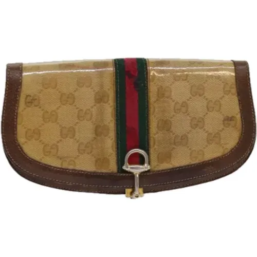 Pre-owned Leather clutches , female, Sizes: ONE SIZE - Gucci Vintage - Modalova