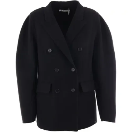 Double-Breasted Wool and Cashmere Coat , female, Sizes: XS - Chloé - Modalova