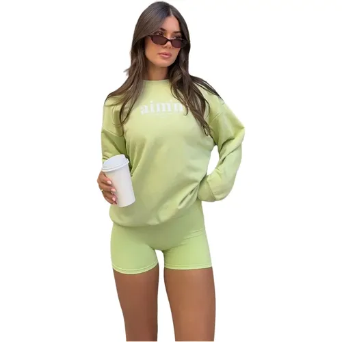 Club Terry Sweatshirt , Damen, Größe: M - Aim'n - Modalova