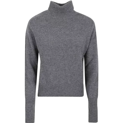 Grey Lambswool Sweater Aw22 , female, Sizes: XS - Victoria Beckham - Modalova