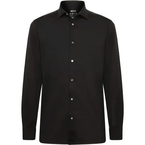 B Tech Slim Fit Baumwoll- und COOLMAX®-Hemd,Casual Shirts - Boggi Milano - Modalova