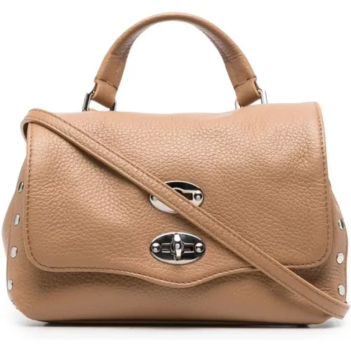 Grained Leather Tote Bag , female, Sizes: ONE SIZE - Zanellato - Modalova