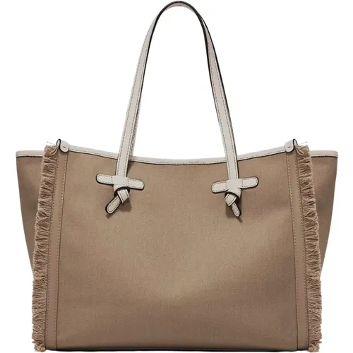 Brown Woven Straw Shopper Bag , female, Sizes: ONE SIZE - Gianni Chiarini - Modalova
