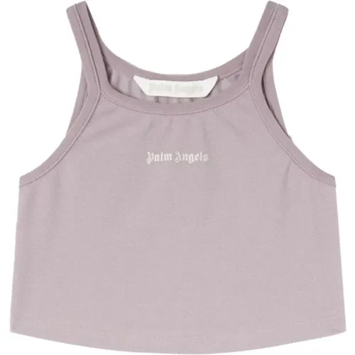 Classic Logo Tank Top , female, Sizes: M, S - Palm Angels - Modalova