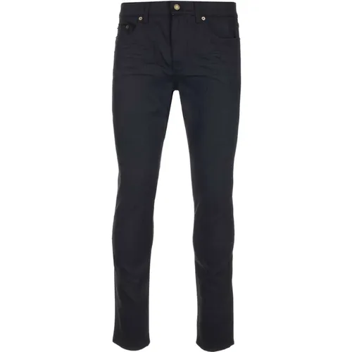 Slim Jeans aus Baumwolle und Elastan , Herren, Größe: W32 - Saint Laurent - Modalova