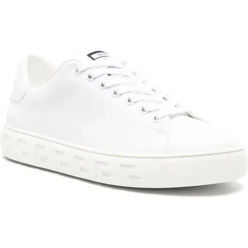 Weiße Sneakers , Damen, Größe: 39 EU - Versace - Modalova