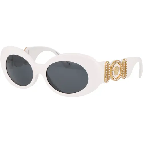 Stylish Blue Sunglasses with Model 0Ve4426Bu , female, Sizes: 54 MM - Versace - Modalova