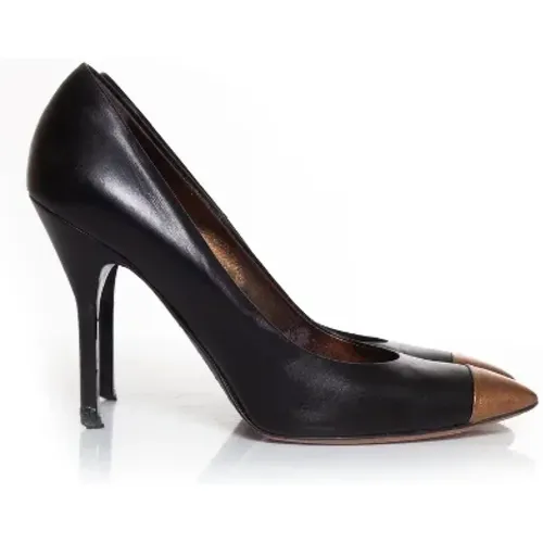 Pre-owned Leather heels , female, Sizes: 5 1/2 UK - Yves Saint Laurent Vintage - Modalova