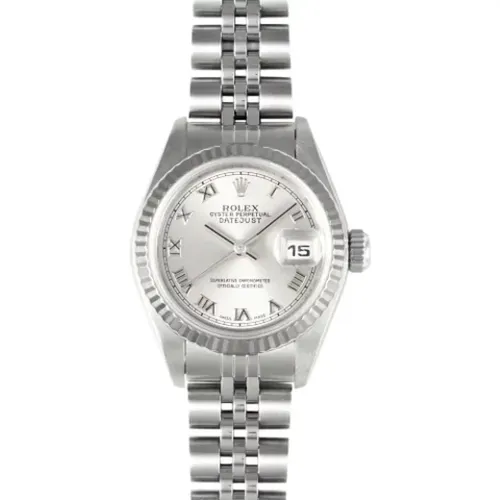 Pre-owned Stainless Steel watches , female, Sizes: ONE SIZE - Rolex Vintage - Modalova