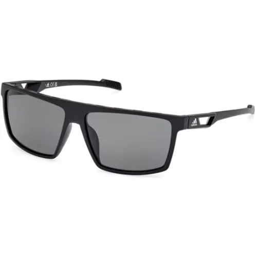 Matte Smoke Lens Sunglasses , unisex, Sizes: 59 MM - Adidas - Modalova