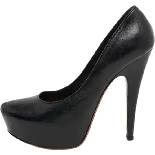 Pre-owned Leather heels , female, Sizes: 6 1/2 UK - Alaïa Pre-owned - Modalova