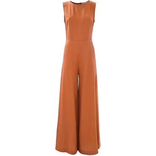 Metallisches Braunes Jumpsuit Kleid , Damen, Größe: L - Kocca - Modalova