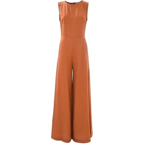 Metallisches Braunes Jumpsuit Kleid , Damen, Größe: M - Kocca - Modalova