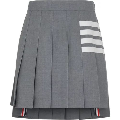 Pleated Mini Skirt , female, Sizes: S - Thom Browne - Modalova