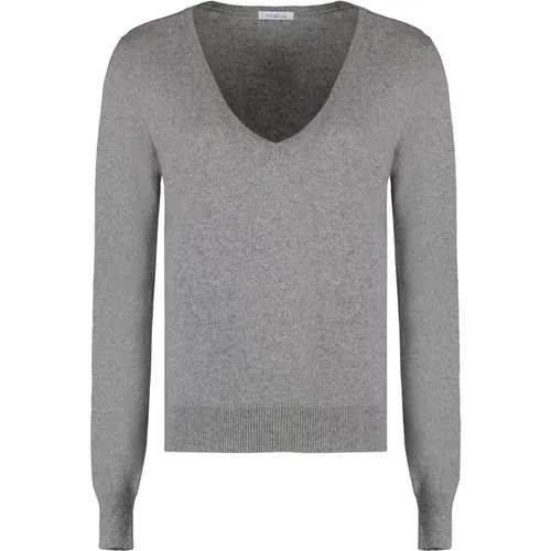 Kaschmir Rippstrick Pullover , Damen, Größe: XS - Malo - Modalova