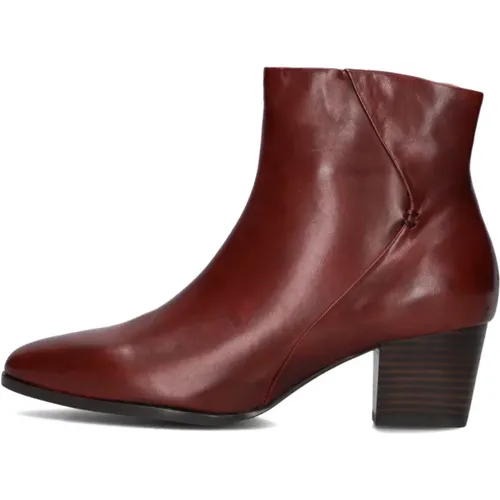 Rote Leder Stiefeletten Vilma - Everybody - Modalova