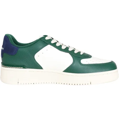 Weiße Grüne Blaue Sneakers mit niedrigem Profil , Herren, Größe: 39 EU - Ralph Lauren - Modalova