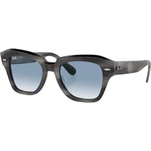 Square Sunglasses State Street Rb2186 , unisex, Sizes: 49 MM, 52 MM - Ray-Ban - Modalova