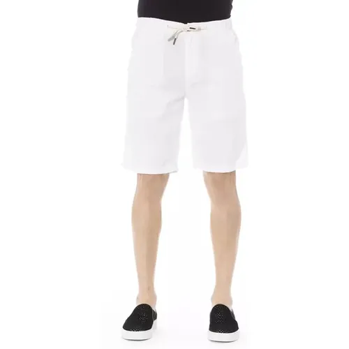 Elegant Cotton Bermuda Shorts , male, Sizes: M - Baldinini - Modalova